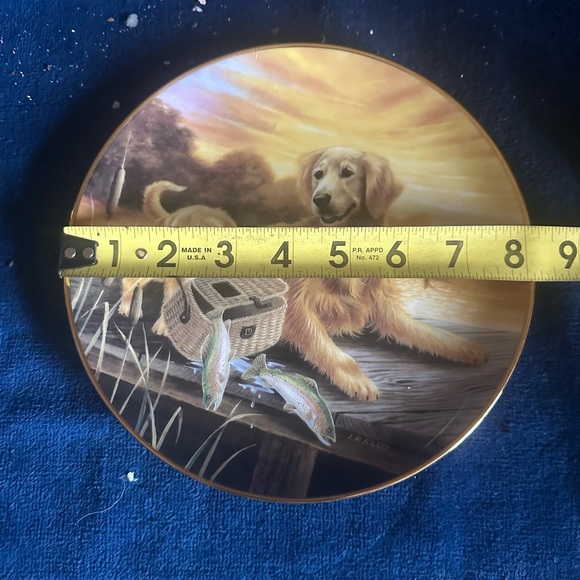 The Ones That Got Away, Golden Retriever Dog Collector Plate Bradford Exchange - Picture 7 of 9